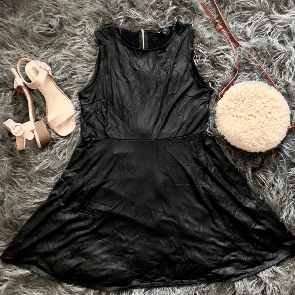 Faux leather Cocktail dress